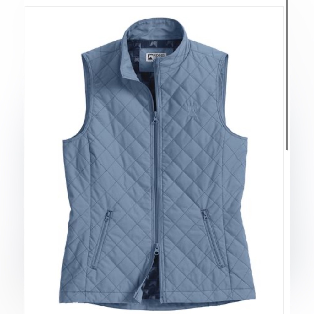 Riding Sport Women's Blue Quilted Vest